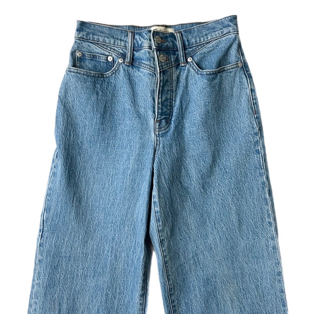 NEW Madewell The Perfect Vintage Wide-Leg Jean Harding Wash Button Fly Size 26 - Picture 3 of 9